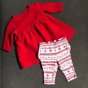 Old Navy Christmas / holiday outfit 0-3m